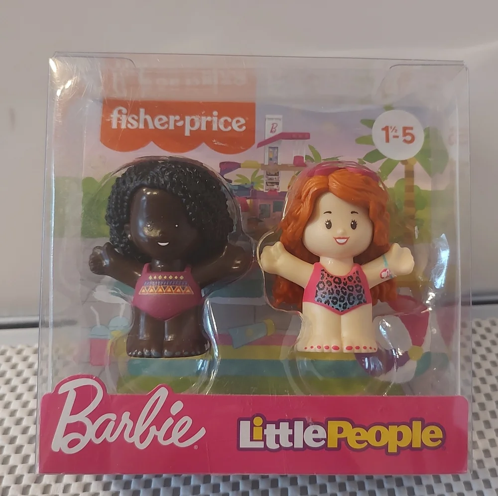 Barbie Little People 2-pack Swimming Party Dolls Fisher Price